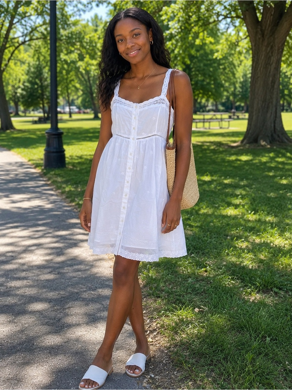 Urban Outfitters White Sundress